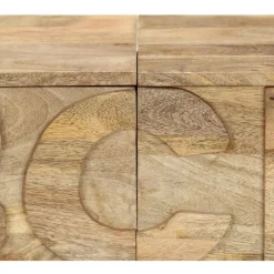 Aakkoskaappi 6 laatikolla 120x35x79 cm mangopuu