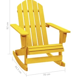 Adirondack-puutarhan keinutuoli, kuusi, eri värejä