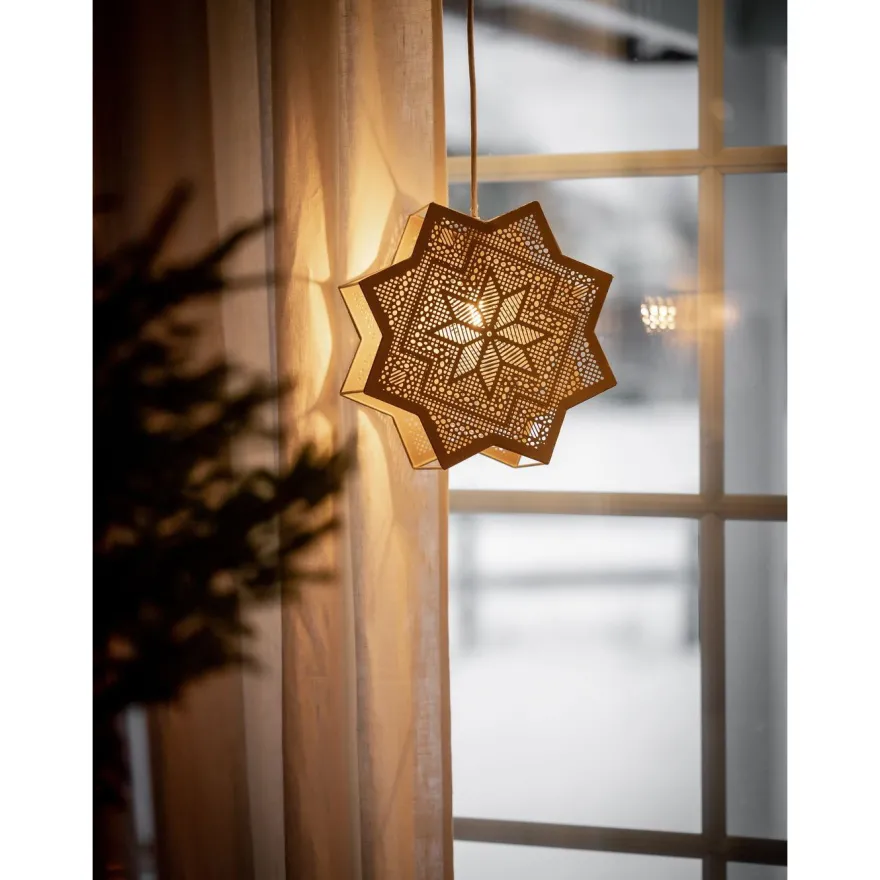 Adventtitähti PR Home Elvira, Ø28cm, beige