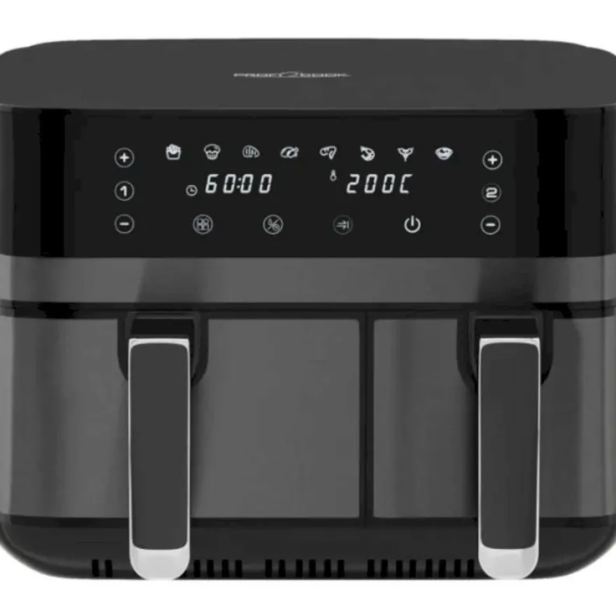 Airfryer ProfiCook PCFR1295H, musta
