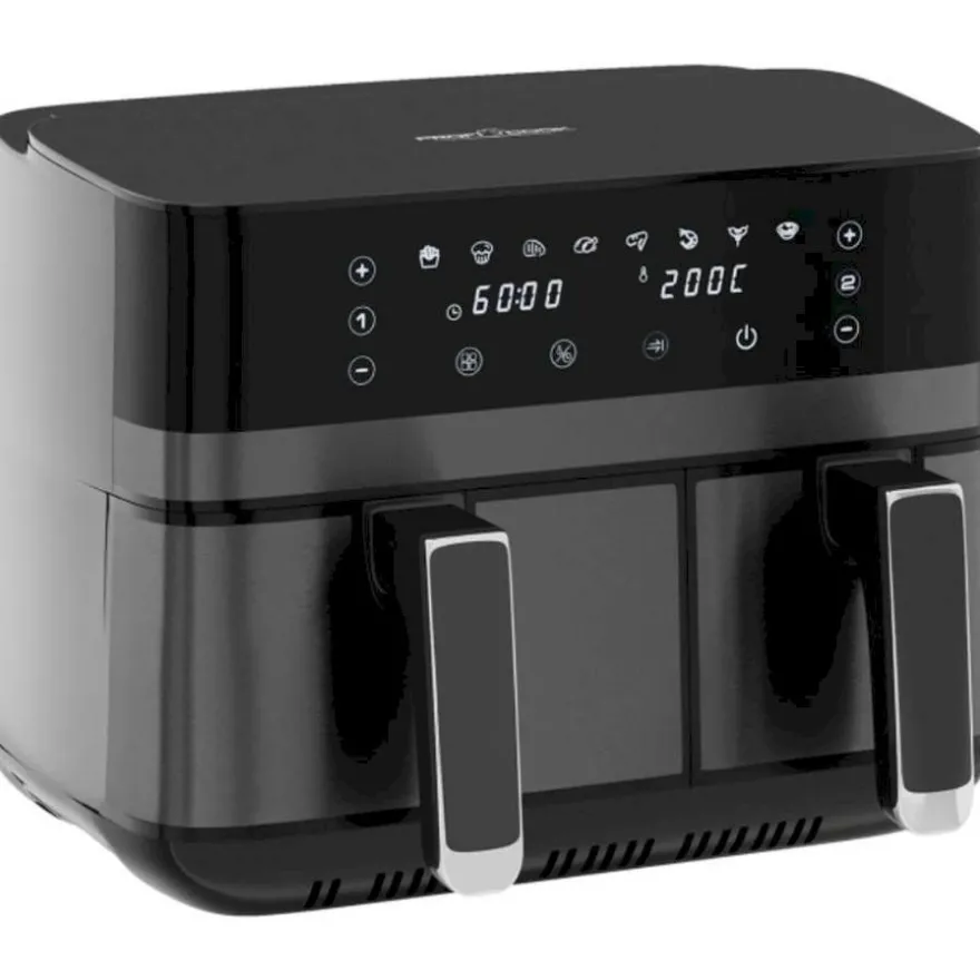 Airfryer ProfiCook PCFR1295H, musta