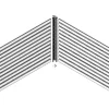 Aitaelementin kulmatolppa Green Land Estate, 125x5x5cm, valkoinen, alumiini