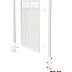 Aitaelementti Palmako Nina1 GYPNT 1800x1800mm harmaa, 5kpl/pkt