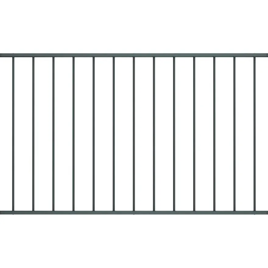 Aitapaneeli, jauhemaalattu teräs, 1.7x0.75m, antrasiitti