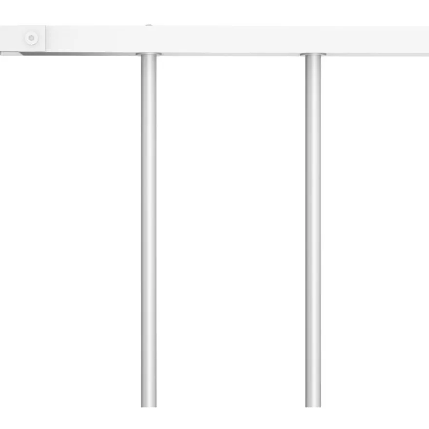 Aitapaneeli, jauhemaalattu teräs, 1.7x0.75m, valkoinen