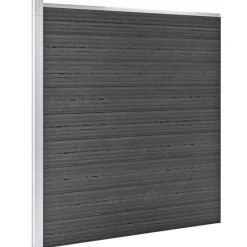 Aitapaneelisarja WPC 1391x186 cm musta
