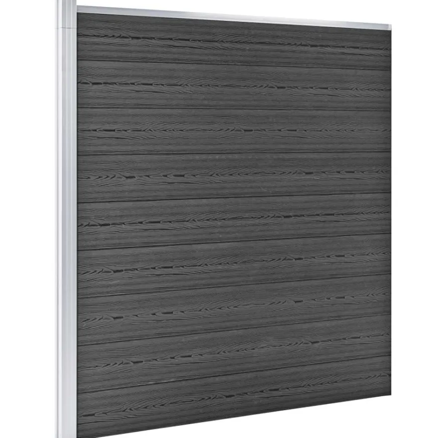 Aitapaneelisarja WPC 1391x186 cm musta