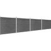 Aitapaneelisarja WPC 699x146 cm musta