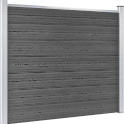 Aitapaneelisarja WPC 699x146 cm musta