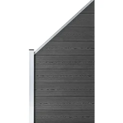 Aitapaneelisarja WPC 792 x(105-186) cm musta