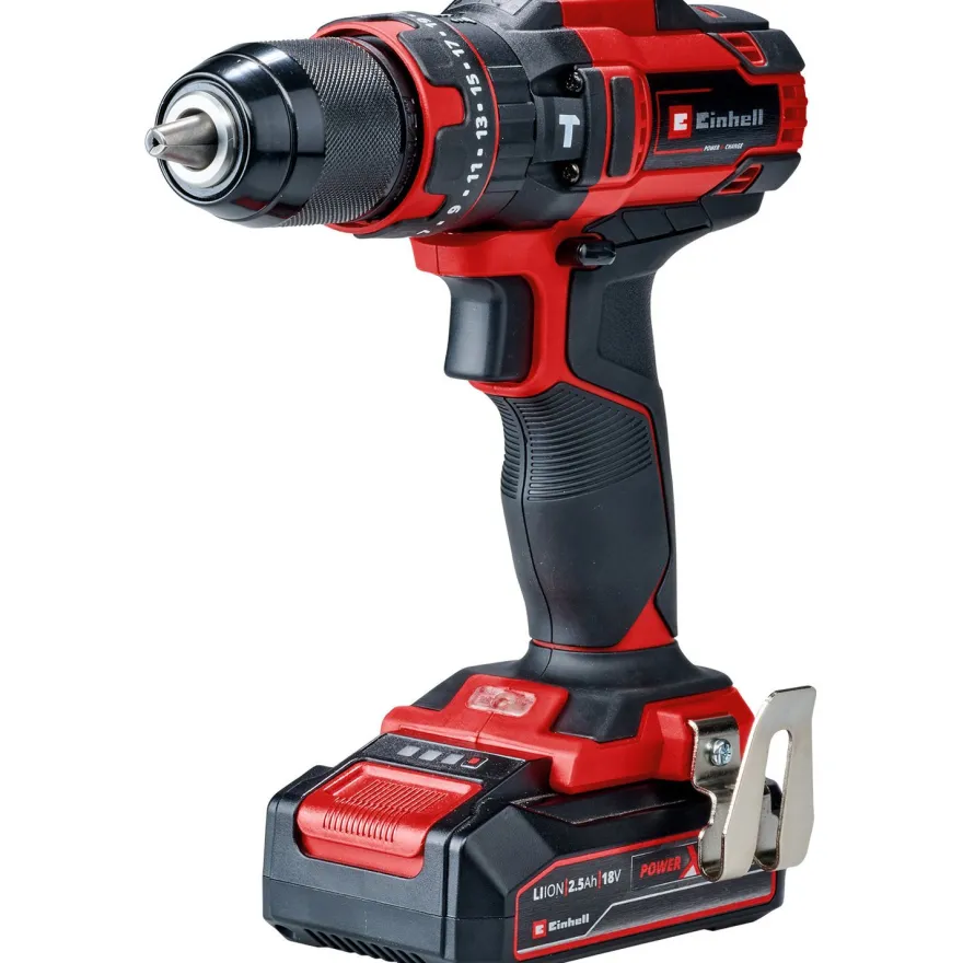 Akkuiskuporakone Einhell PXC TE-CD 18/44 Li-i, 18V, 2.5Ah akulla