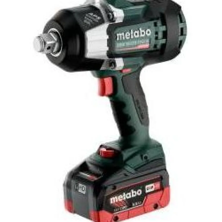 Akkumutterinväännin Metabo SSW 18 LTX 1750 BL 1/2" sisältää 2x8Ah akut ja laturin
