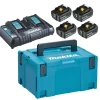 Akkupaketti Makita LXT 18V PowerPack, 4x6.0Ah ja DC18RD + Makpac