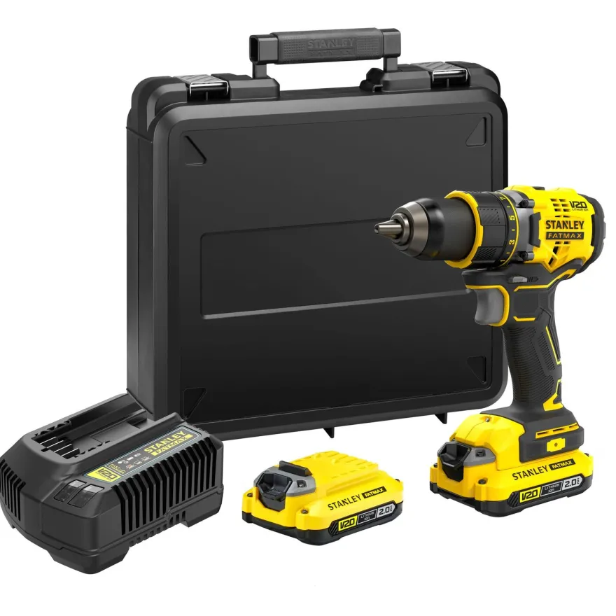 Akkuporakone Stanley FatMax V20 SFMCD720D2K-QW, 2x2.0Ah akuilla + salkku