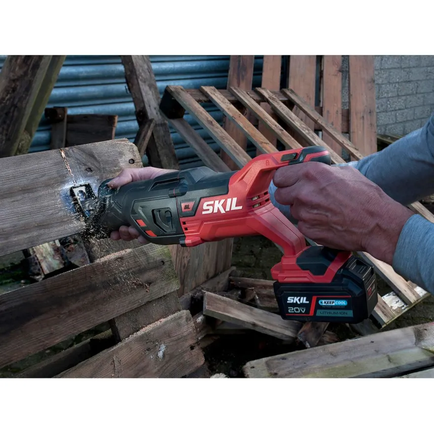 Akkupuukkosaha Skil 3480 FA XP Pro, 3 terää, 20V, ilman akkua + laukku