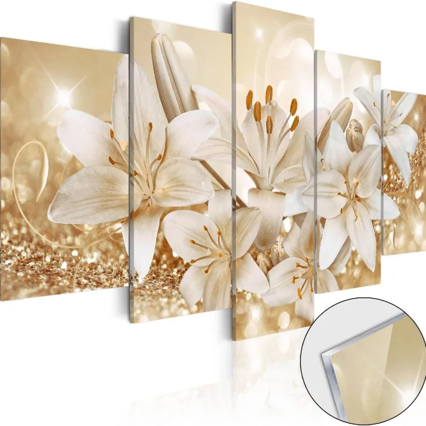 Akryylilasitaulu Artgeist Golden Bouquet, eri kokoja