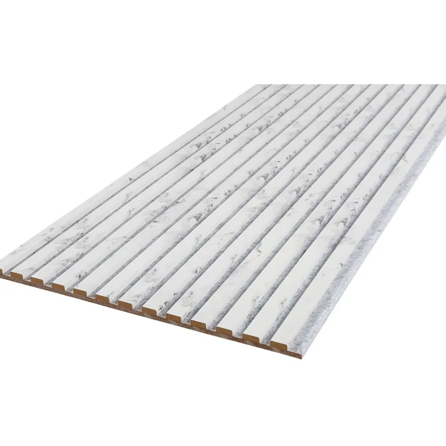 Akustiikkalevy Fibrotech Stone 244, 18x520x2440mm, marble white stone