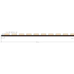 Akustinen levy Evella, 21x600x2400mm, vaahtera, eri vaihtoehtoja