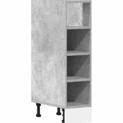 Alakaappi Betonin Harmaa 20x44,5x81,5 cm Suunniteltu puu (54187)