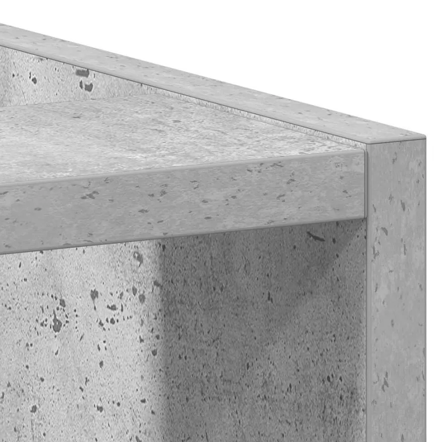 Alakaappi Betonin Harmaa 20x44,5x81,5 cm Suunniteltu puu (54187)
