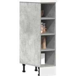 Alakaappi Betonin Harmaa 20x44,5x81,5 cm Suunniteltu puu (54187)