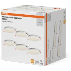 Alasvalo Osram Essential 220mm 18W 830 3000K valkoinen