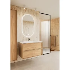 Allaskaappi altaalla Hietakari Casa H03, 990x457x500 mm, valkoinen Duratek-allas, eri värejä