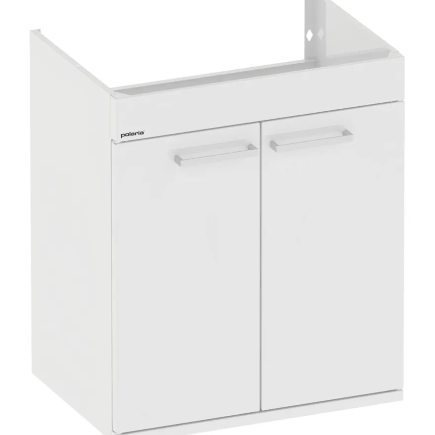 Allaskaappi altaalla Polaria Pro N 560, 51x36 cm, valkoinen
