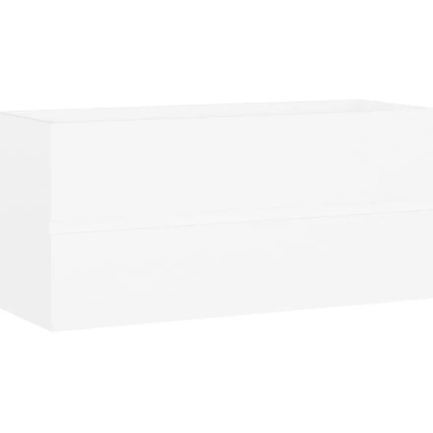 Allaskaappi, valkoinen, 100x38,5x45 cm, lastulevy