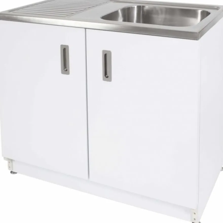 Allaskaappi Vilan Stainless VTB 10, 900x1000x600mm, valkoinen/rst