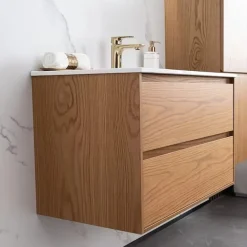 Allaslaatikosto altaalla Bathlife Lättsam, 600-1000mm, tammi