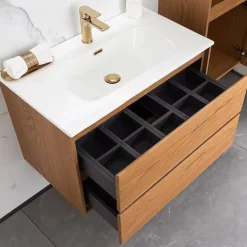 Allaslaatikosto altaalla Bathlife Lättsam, 600-1000mm, tammi