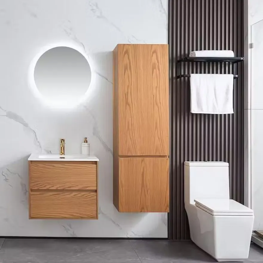 Allaslaatikosto altaalla Bathlife Lättsam, 600-1000mm, tammi
