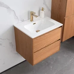 Allaslaatikosto altaalla Bathlife Lättsam, 600-1000mm, tammi