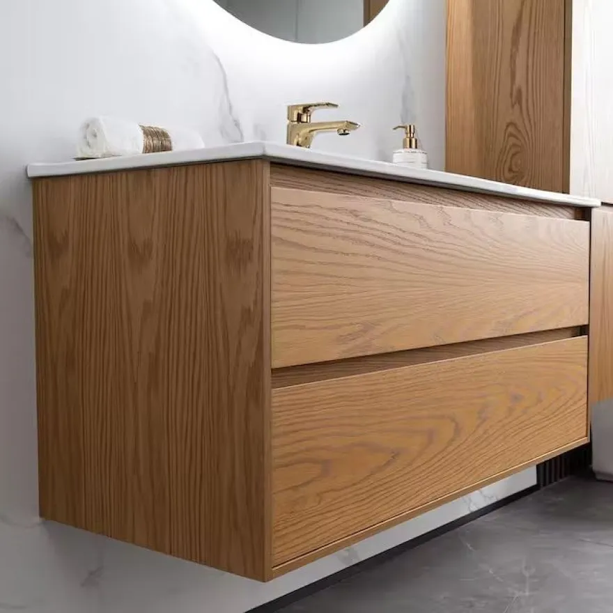 Allaslaatikosto altaalla Bathlife Lättsam, 600-1000mm, tammi