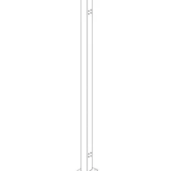Aloitustolppa sisäänvedettävälle sivumarkiisille 160cm Hortus, antrasiitinharmaa