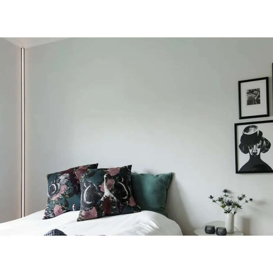 Alumiiniprofiili LED-nauha Hide-a-lite Art Corner 2m musta