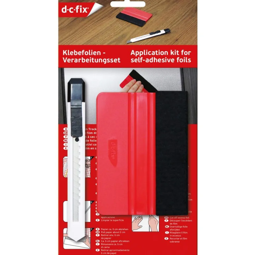 Asennussetti D-C-Fix sisustustarroille ja kontaktimuoveille