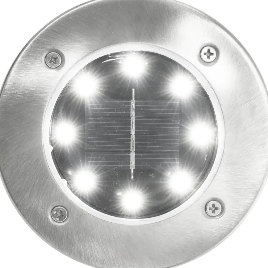 Aurinkoenergia maavalaisimet 8 kpl led valkoinen