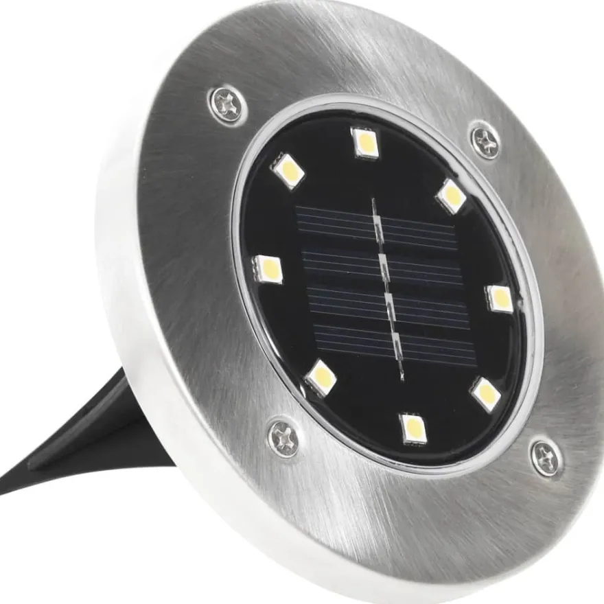 Aurinkoenergia maavalaisimet 8 kpl led valkoinen
