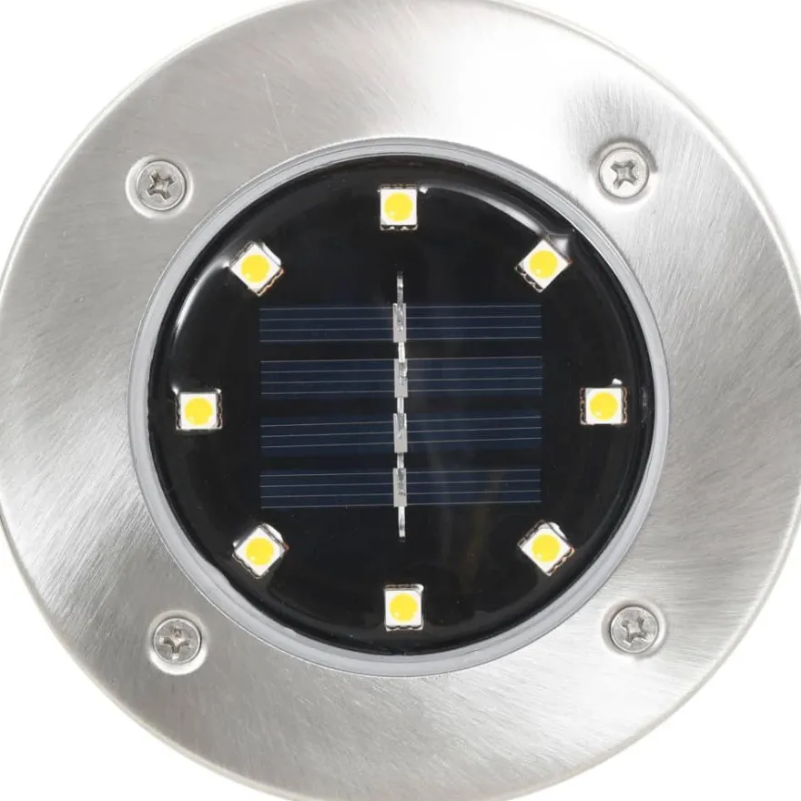Aurinkoenergia maavalaisimet 8 kpl led valkoinen