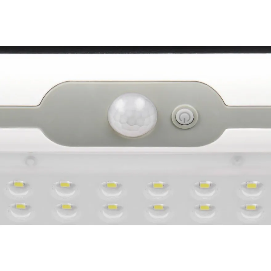 Aurinkokennoseinävalaisin Trio Macapa LED ladattava liike- ja hämärätunnistin 4000K valkoinen