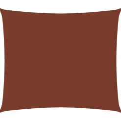 Aurinkopurje Oxford kangas suorakaide 6x7m terrakotta