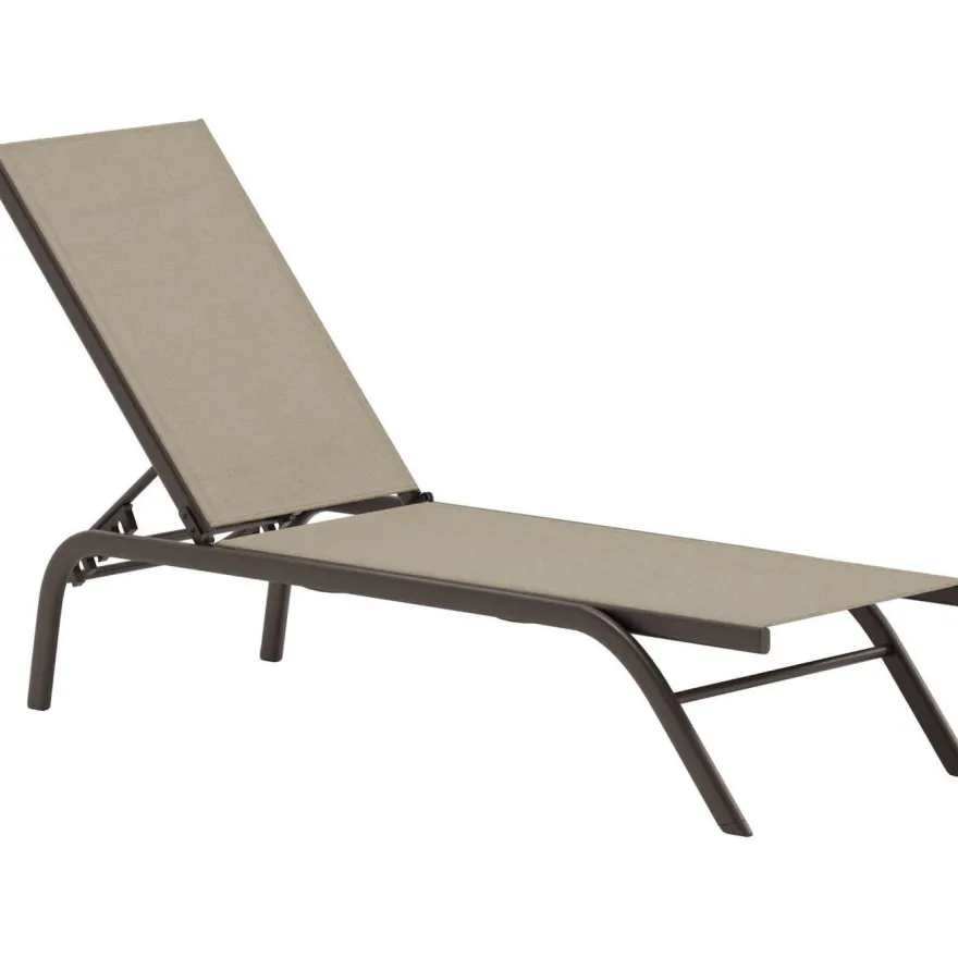 Aurinkotuoli Venture Home Kastos, 190cm, ruskea/beige