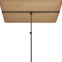 Aurinkovarjo alumiinitanko 2x1,5 m harmaanruskea