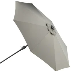 Aurinkovarjo LED-valolla Venture Home Saba, 270cm, harmaa