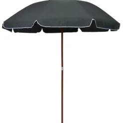 Aurinkovarjo terästanko 240 cm antrasiitti