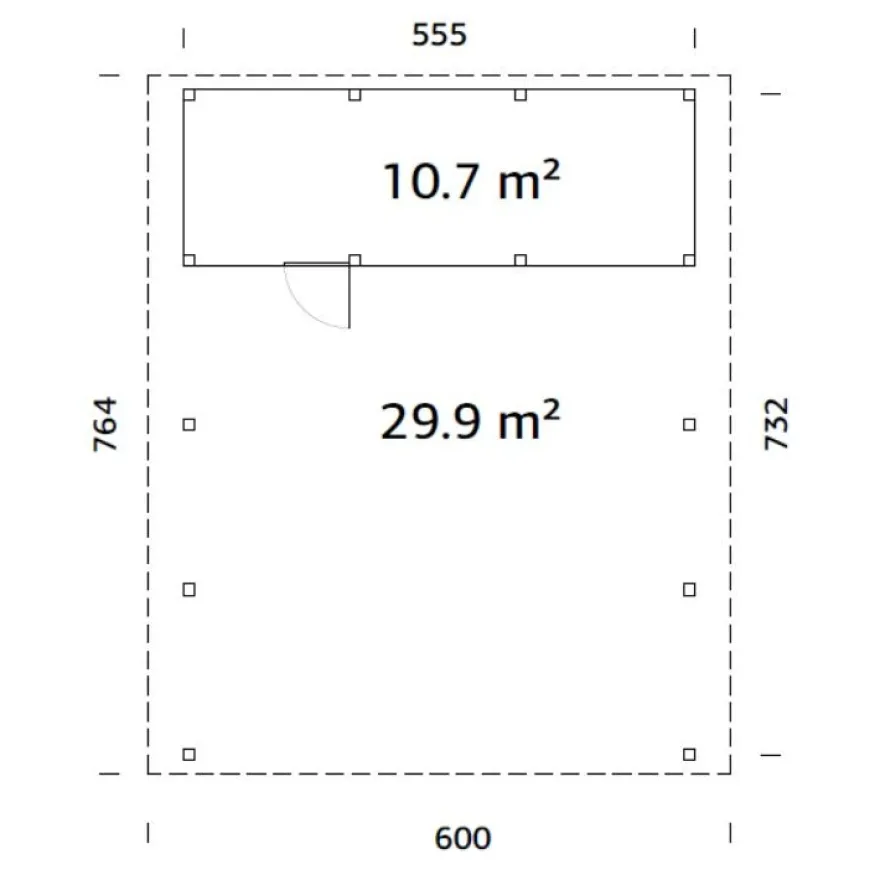 Autokatos Palmako Karl, vajalla, 40,6 m2 CP5673-1