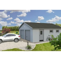 Autotalli Palmako Andre, nosto-ovella, 44,7m²
