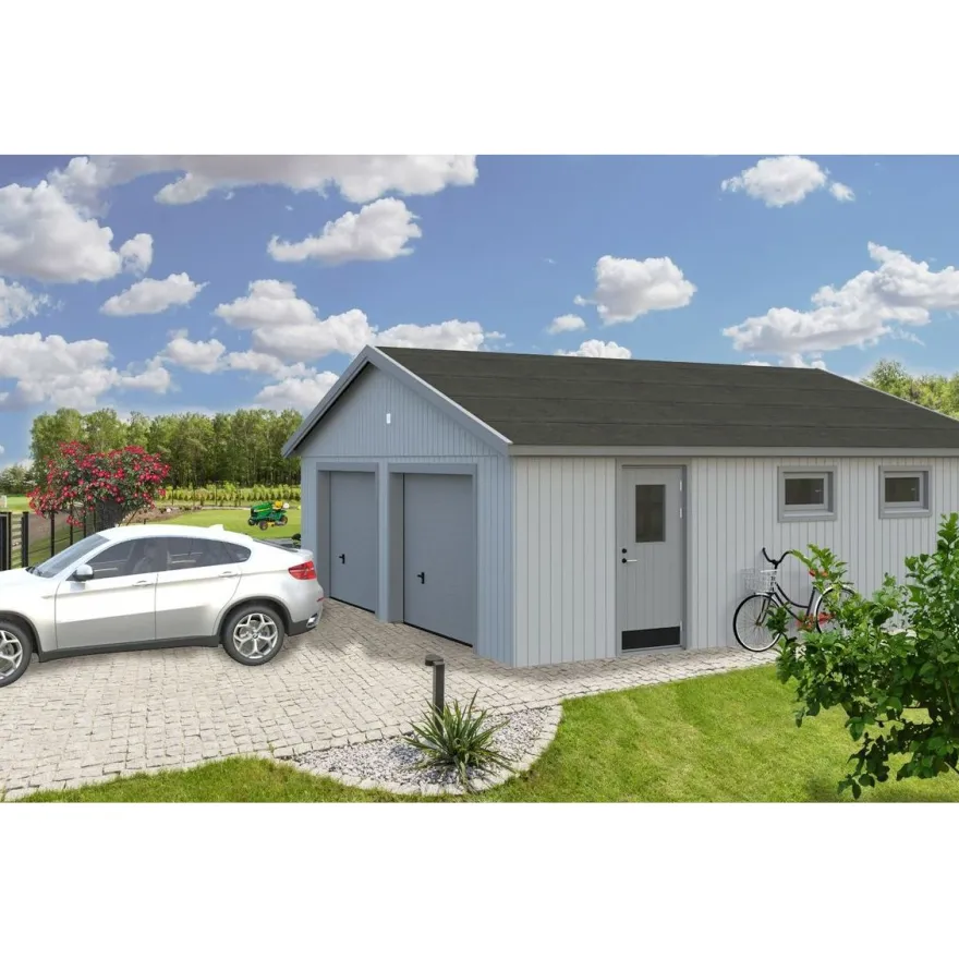 Autotalli Palmako Andre, nosto-ovella, 44,7m²